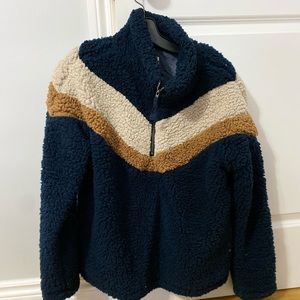 Retro sherpa sweater
